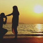Proposal on a beach in Dubai