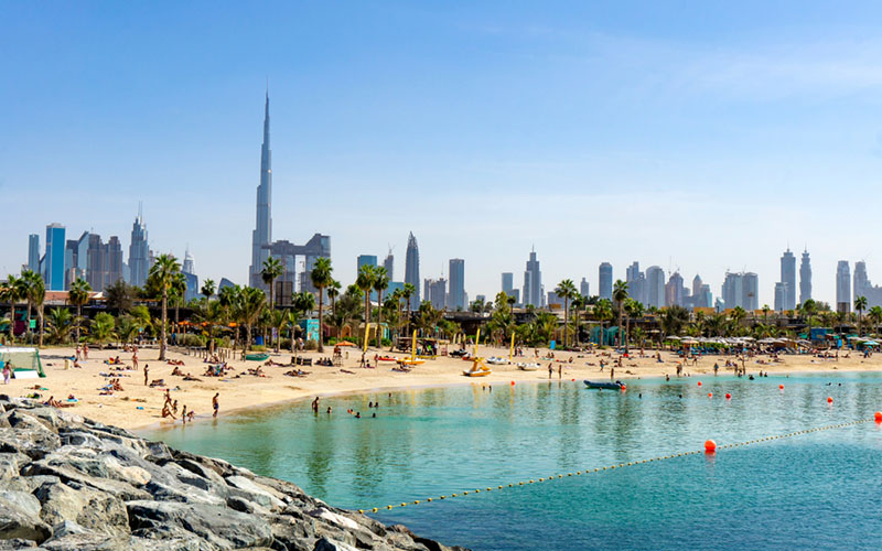 Beautiful beach of Dubai