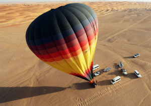 Hot air Balloon in the desert