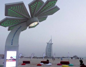 Wifi palms at Jumeirah beach