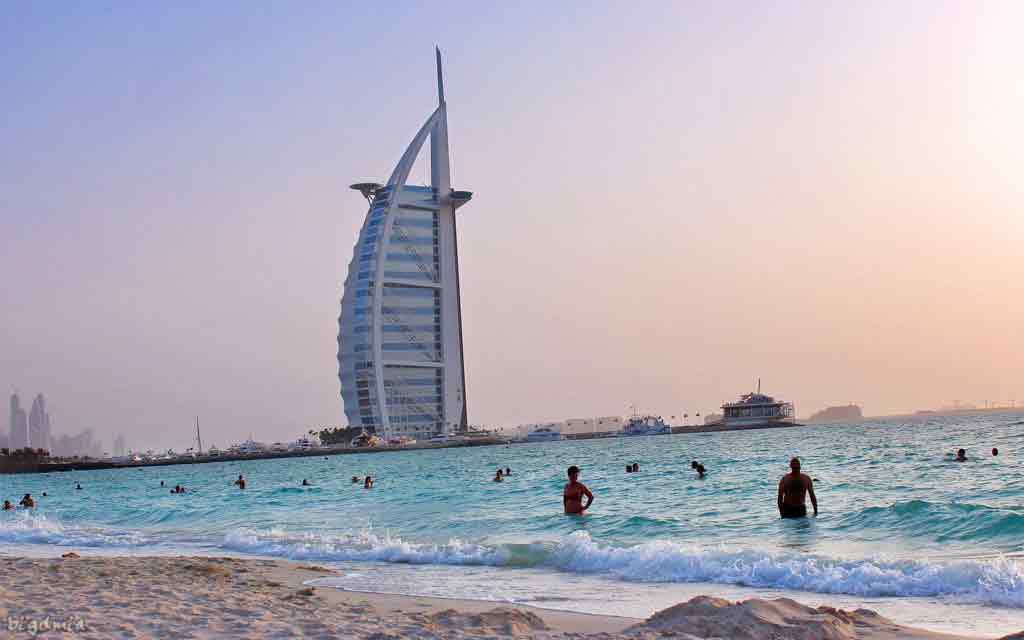 Jumeirah beach in Dubai